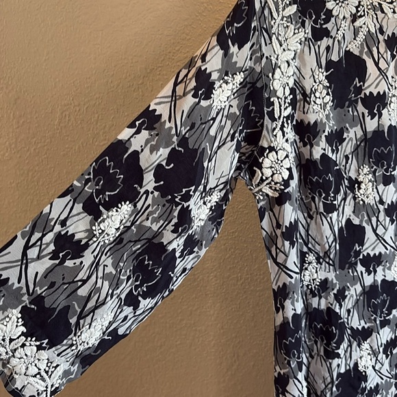 Amaya NAOMI BLACK SILK DRESS/ Size 42-M-L - Picture 13 of 14